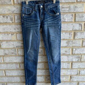 Imperial Star Denim Skinny Tapered Leg Jeans Girl's Size 8.